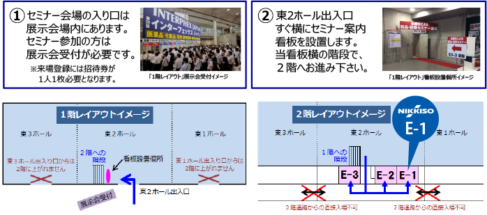 セミナー会場への順路